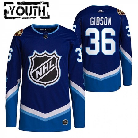 Camisola Anaheim Ducks John Gibson 36 2022 NHL All-Star Azul Authentic - Criança